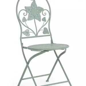 Scaun pliabil pentru gradina verde salvie din metal, Harriet Bizzotto Livrare expres
