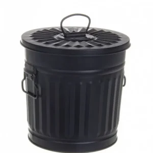 Cos de gunoi negru mat din metal, 7L, London Bizzotto Expediere rapidă