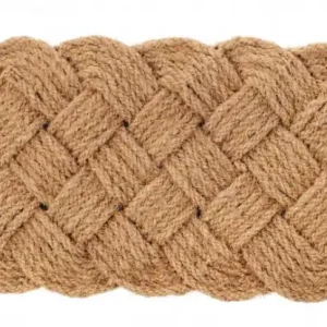 Covoras de intrare din fibre de Cocos, 60x40 cm, Treccia Bizzotto Plată sigură