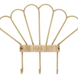 Cuier suspendat finisaj natural din ratan, 37,5x5x32,5 cm, Panama Mauro Ferretti Livrare rapidă