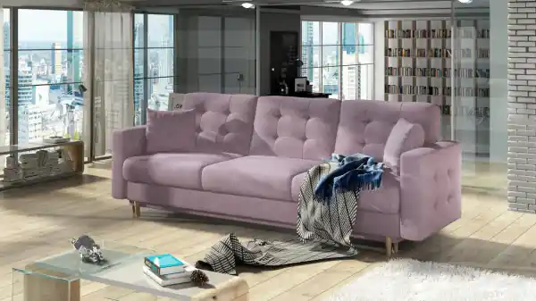 Canapea extensibila cu spatiu pentru depozitare, 233 x 92 x 93 cm, Asgard 1, Eltap Bej deschis. Reduceri