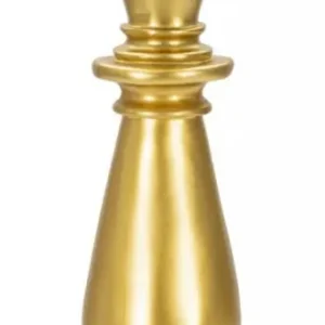 Sculptura regina de sah aurie din polirasina, 12,5x12,5x38,5 cm, Queen Mauro Ferretti Cumpărături sigure