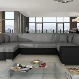 Canapea modulara cu spatiu pentru depozitare, 320x73x207 cm, Havana L02, Eltap Alb Ieftin