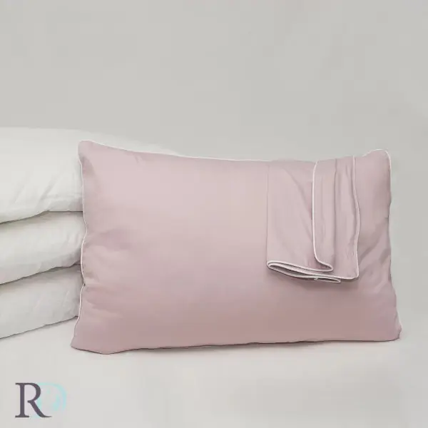 Fata de perna, 50x70 cm, 100% bumbac, tesatura satin, roz, Roxyma Dream Cumpără online
