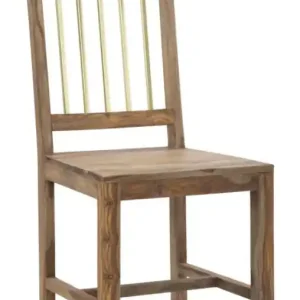 Set 2 scaune dining din lemn de sheesham si metal, 50 x 45 x 100 cm, Elegant Mauro Ferreti Reducere de preț