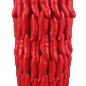 Vaza rosie din rasina, ø 20 x 34 cm, Chili Mauro Ferreti Premium