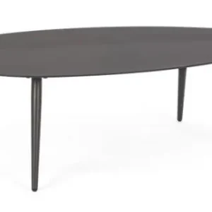Masuta de cafea ovala, metal, antracit, 120x75x36 cm, Ridley Bizzotto Preferatul clienților