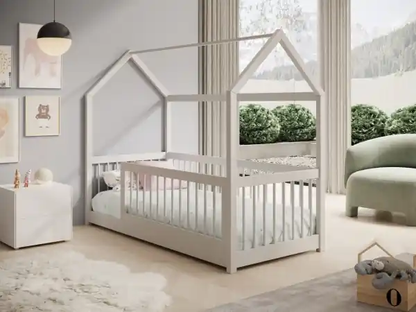 Bestseller Pat copii cu saltea din spuma si somiera incluse, Graja, ADRK Furniture cu saltea