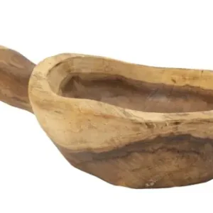 Tava pentru accesorii din lem de teak, 36x16x8 cm, Spoon, Mauro Ferretti Reducere de preț