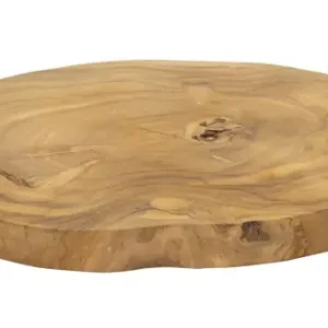 Tava pentru accesorii din lem de teak, 24x2 cm, Pokon, Mauro Ferretti Ieftin