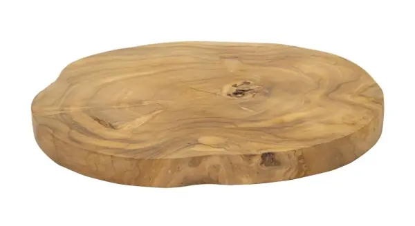 Tava pentru accesorii din lem de teak, 24x2 cm, Pokon, Mauro Ferretti Ieftin