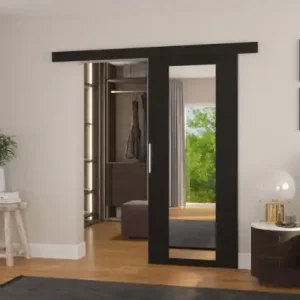 Mai ieftin Usa glisanta cu oglinda, Brit, ADRK Furniture 86 cm