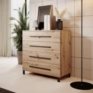 Comoda cu patru sertare, Malen, ADRK Furniture Artisan / Artisan Reducere