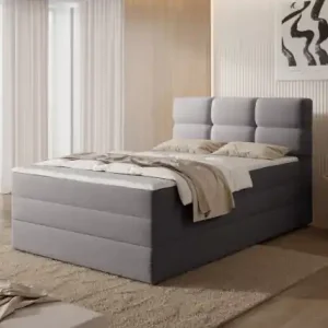 Plată sigură Pat continental, 215x141x108 cm, Kasped 1.4, Eltap Alb / Royal 01