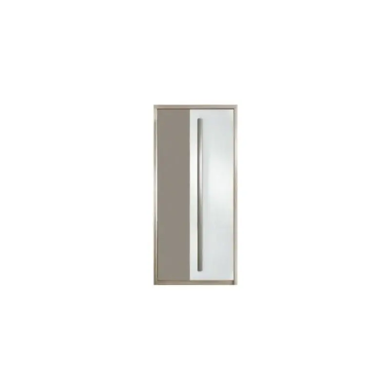 Reducere specială Dulap ROMA 1, stejar/alb lucios/gri mat, PAL laminat/insertii PVC, cu 2 usi, 90x53x194 cm