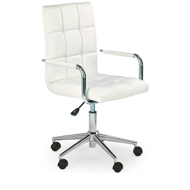 Scaun de birou pentru copii GONZO 2, alb, piele ecologica, 53x60x98/110 cm Retur gratuit