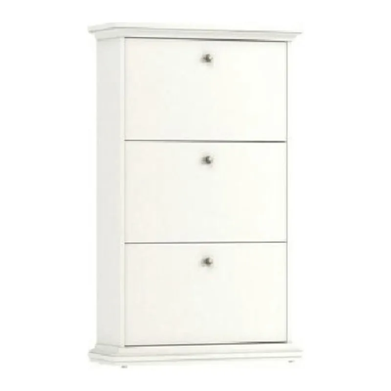Pantofar PARIS, alb, PAL infoliat, 78x28x128 cm Reducere specială