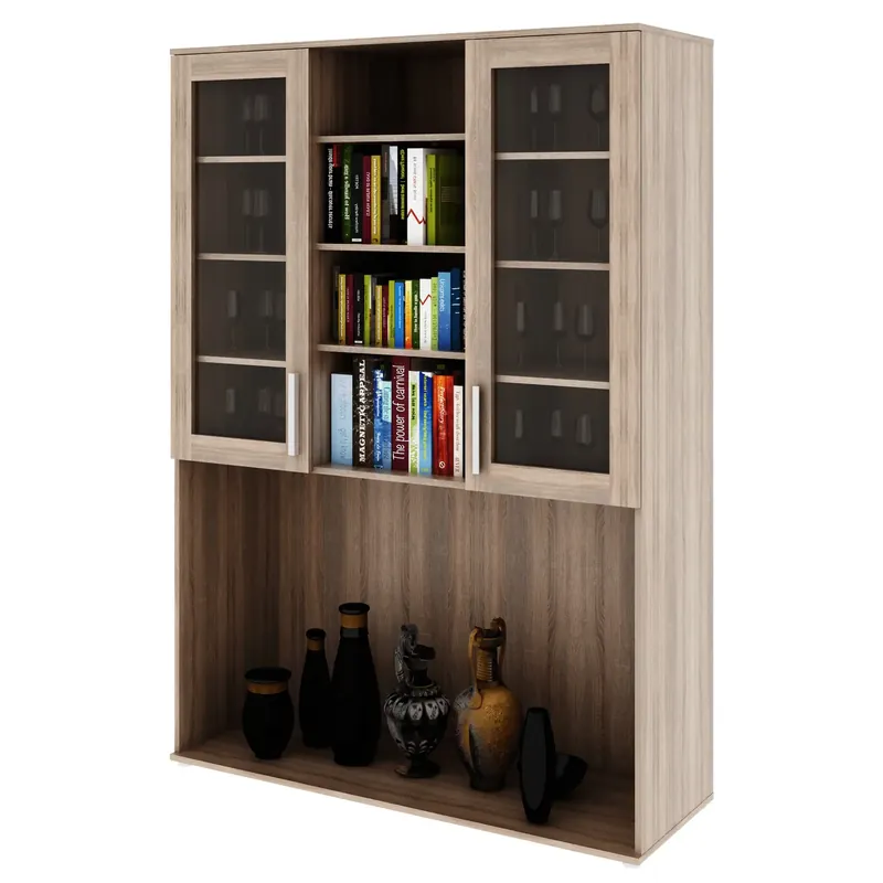 Dulap DUNAJ TIPUL6, stejar sonoma, PAL melaminat/metal, cu 2 usi, 135x47x191 cm Preferatul clienților