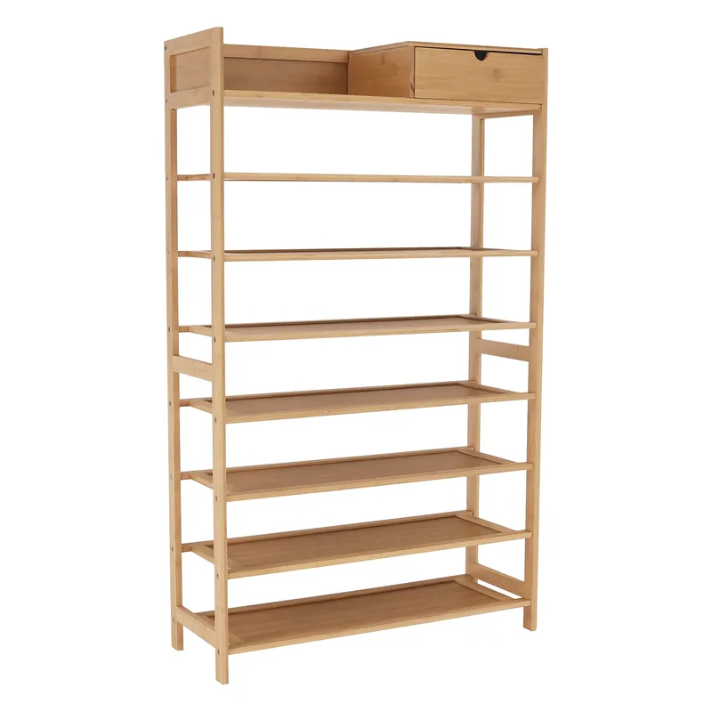 Pantofar KATLEY, bambus natural, lemn, 70x25x117 cm Livrare rapidă