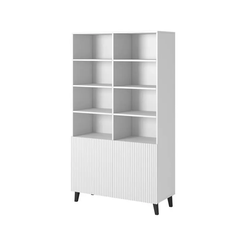 Biblioteca PAFOS, alb, PAL laminat, 101x40x177 cm Doar azi