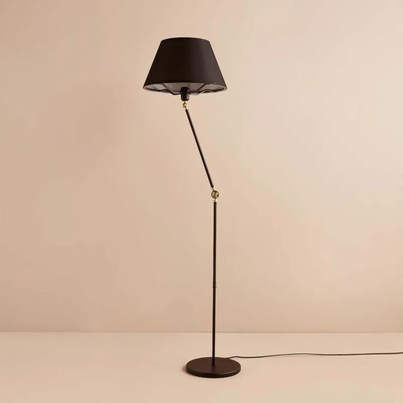 Calitate înaltă Lampadar AYD-3477, negru, PVC/metal, 38x150 cm
