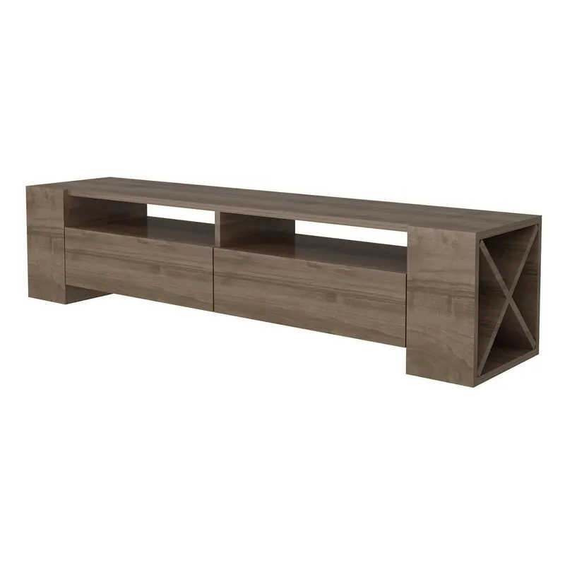 Calitate înaltă Comoda Sosruko, nuc, PAL melaminat, 155x35x35 cm