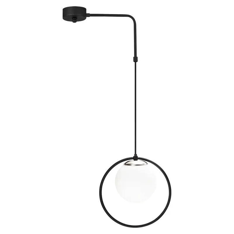 Cel mai bun preț Lustra 892OPV1483, negru/alb, metal/sticla, 42x15x50-100 cm