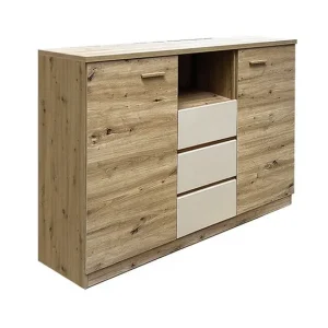 Comoda CANADA CX3, stejar artisan/casmir, PAL laminat, 130x42x105 cm Disponibil imediat