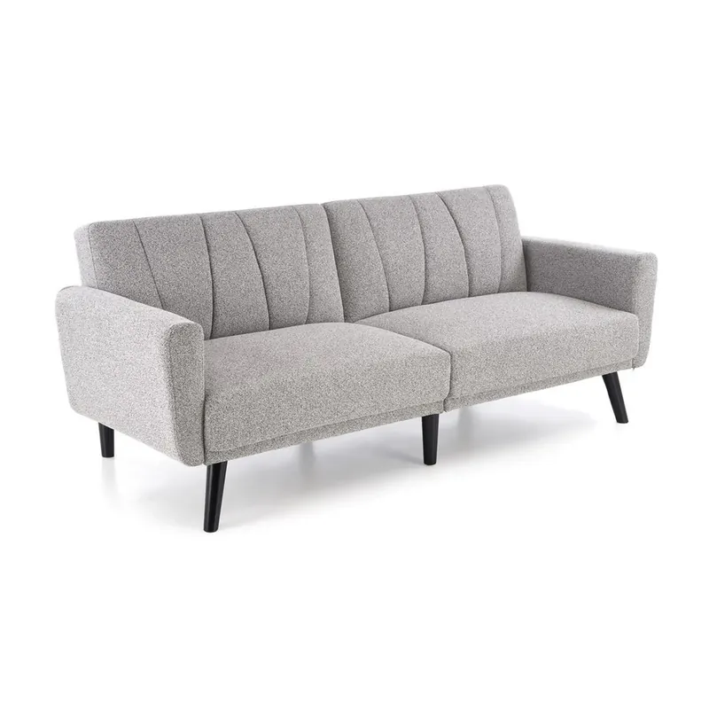 Calitate înaltă Canapea extensibila LARIX, gri, stofa clasica/lemn, 200x88-105x61-81m