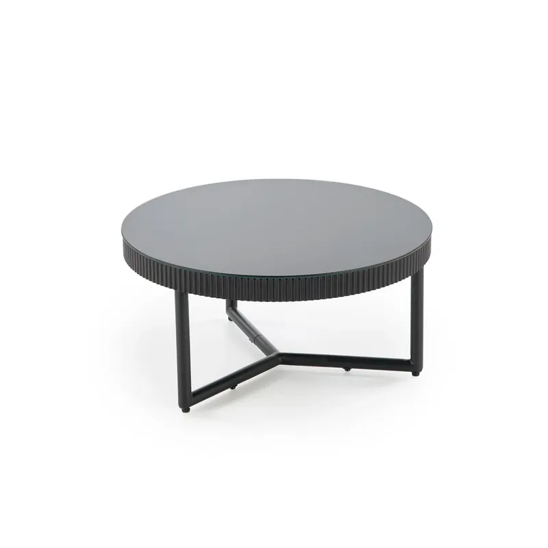 Calitate înaltă Masuta COSMO S, negru, sticla/otel, 60x30 cm