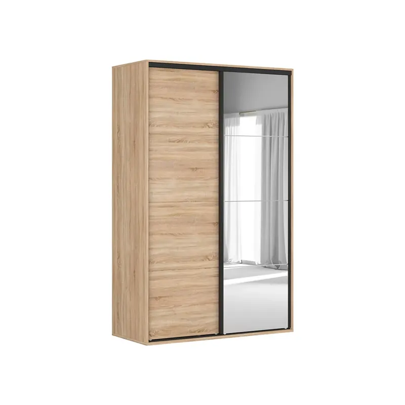 Cumpărături sigure Dulap FLEX, stejar sonoma, PAL, cu 2 usi, 150x66x240 cm