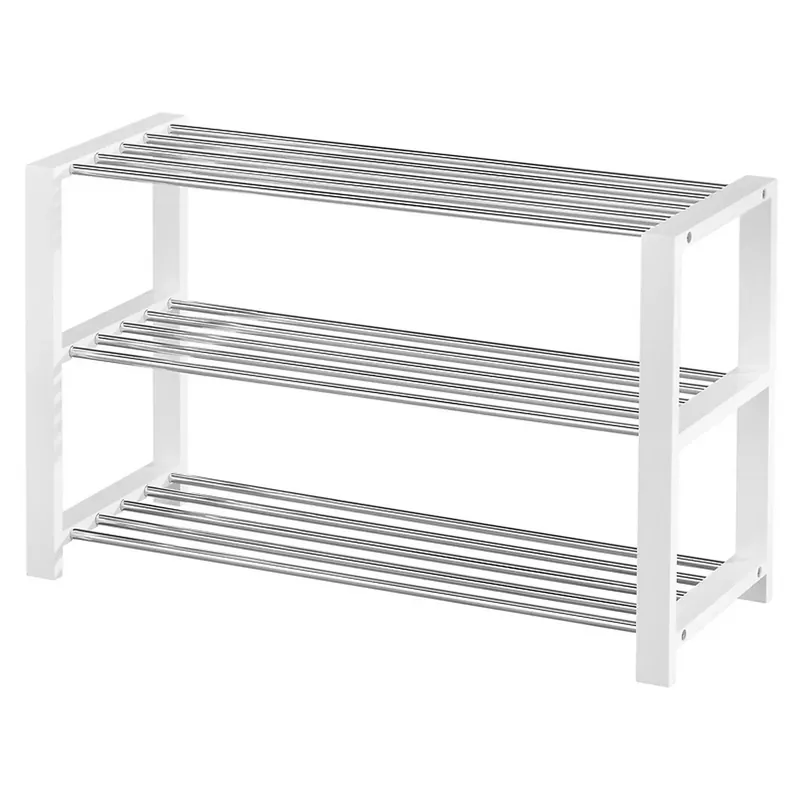 Pantofar MARIELLA, alb/crom, metal, 80x30x50 cm Mai ieftin