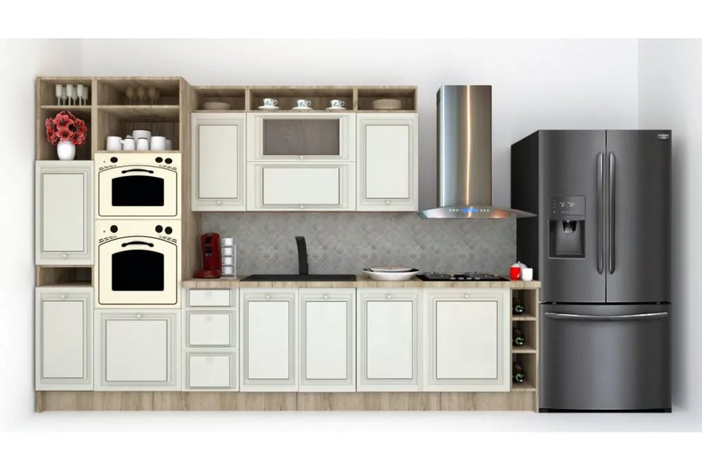 Bucatarie LEEA ART FRONT MDF PARMA 340A ST. K002 / decor 102 Ofertă de sezon