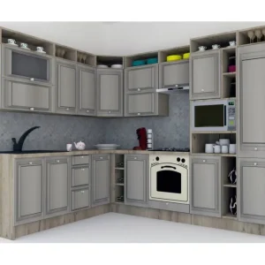 Cumpărături sigure Bucatarie de Colt LEEA ART CORNER FRONT MDF CANYON 220-280 DR. K002 / decor 227