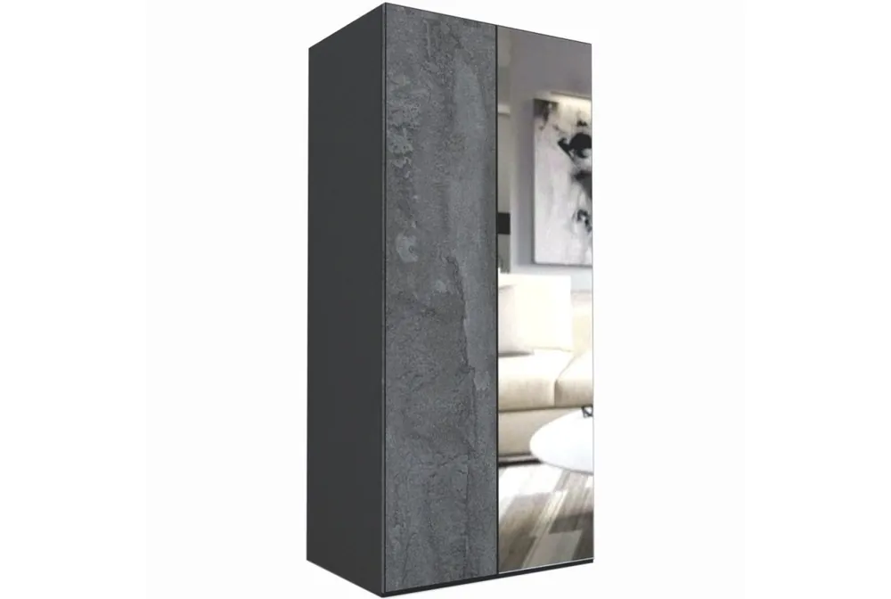 DULAP LEX 100-218-66 B GRI/DECOR K352/OGLINDA Cumpărături sigure