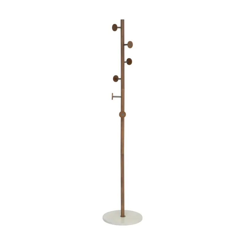 5five - Cuier de podea PERY 175x36,5 cm maro/alb Preferatul clienților
