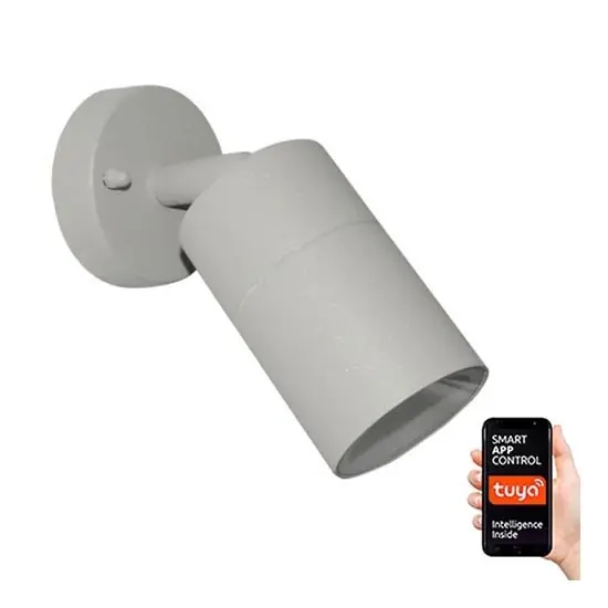Vezi acum Immax NEO 07119A - Lampă LED de exterior cu intensitate reglabilă PARED 1xGU10/4,8W/230V IP65 Tuya