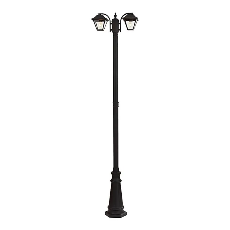 Lampă de exterior 2xE27/60W/230V IP44 232 cm neagră Reducere specială