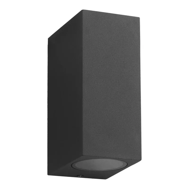 Aplică de exterior BOKA 2xGU10/60W/230V IP44 neagră Premium