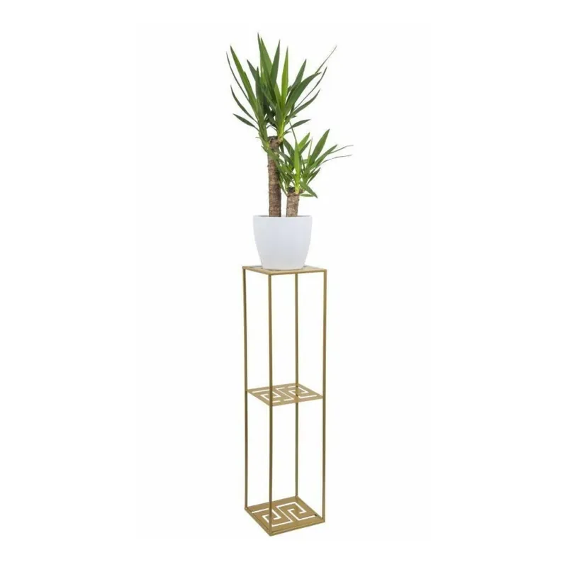 Suport pentru flori 100x24 cm auriu Disponibil imediat