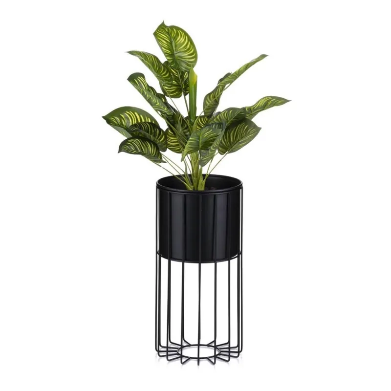 Bestseller Ghiveci metalic de flori LOFT 42x20 cm negru