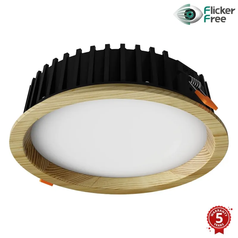 Corp de iluminat LED încastrat RONDO WOODLINE LED/12W/230V 3000K d. 20 cm lemn masiv pin APLED Plată sigură