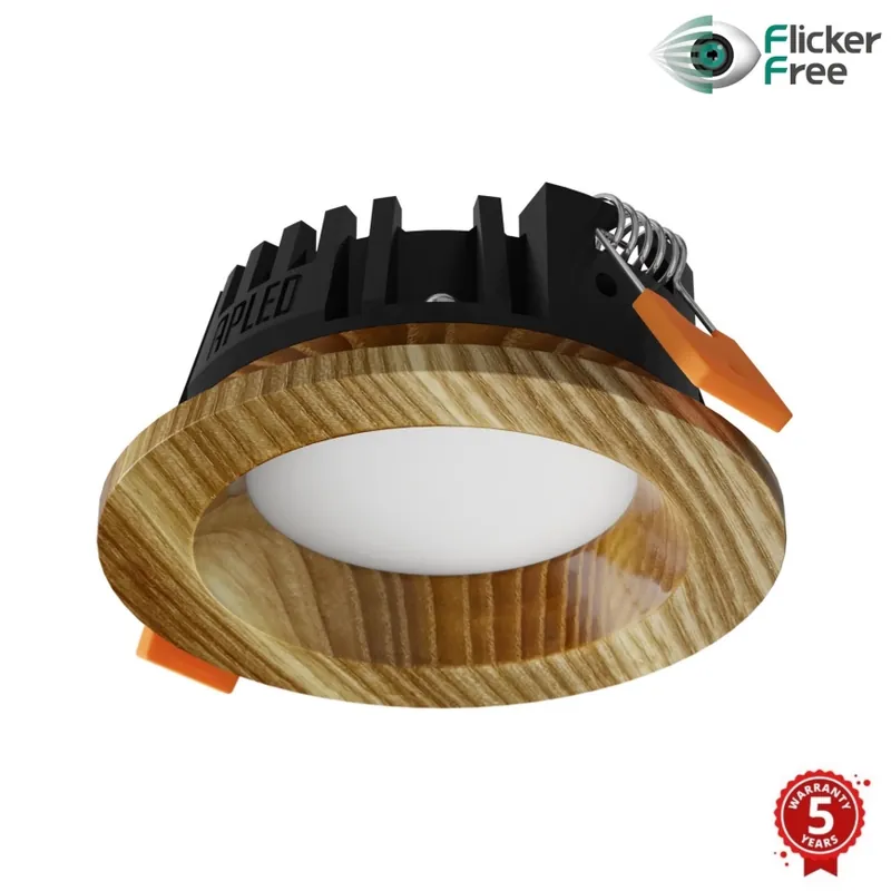 Discount Corp de iluminat LED încastrat RONDO WOODLINE LED/3W/230V 3000K d. 9 cm lemn masiv frasin APLED