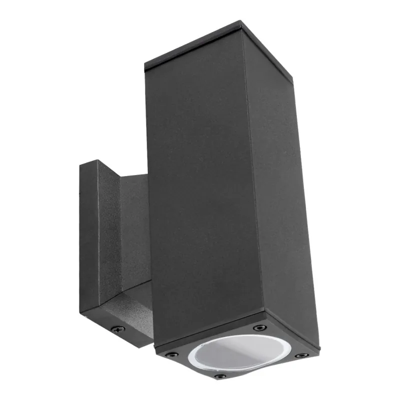 Aplică de exterior Aigostar 2xGU10/230V negru IP65 dreptunghiular Ofertă de sezon