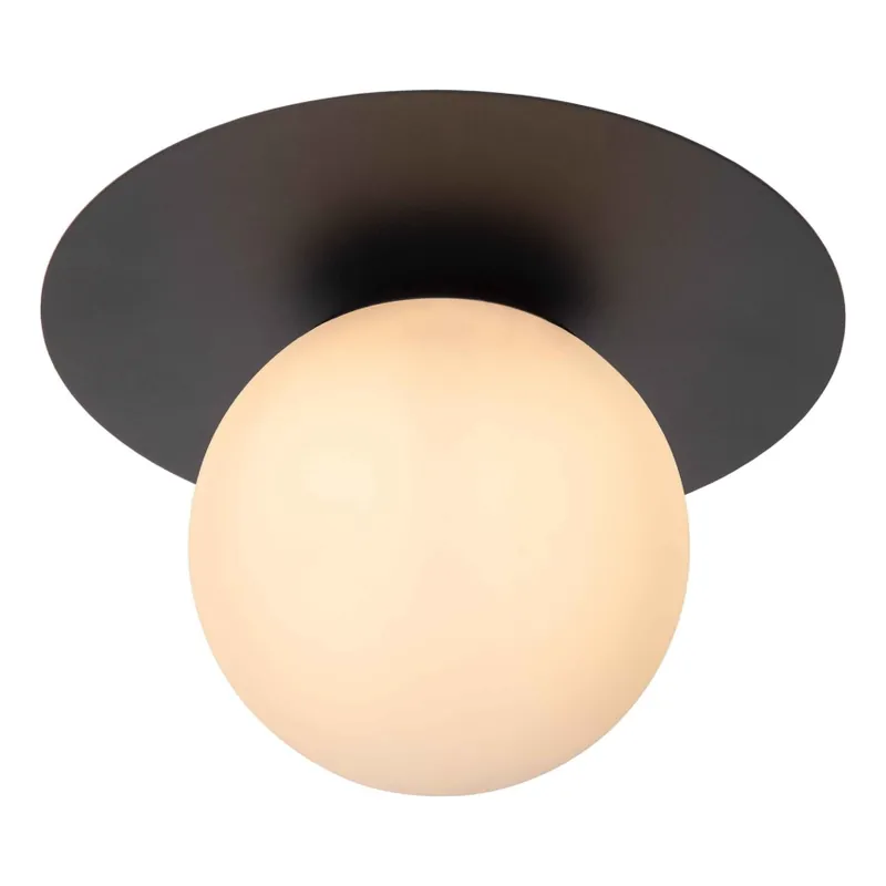 Cumpărături sigure Plafonieră Lucide 79187/01/30 TRICIA 1xE27/15W/230V d. 25 cm negru