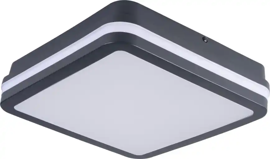 Plafonieră LED de exterior cu senzor de mișcare BENO LED/12/18W/230V 3000/3500/4000K IP65 antracit pătrat Calitate înaltă