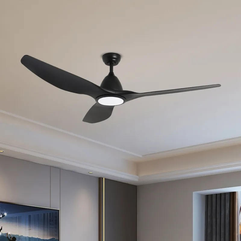ZEVENTI - Ventilator de tavan LED URBINO, 20W/230V, 3000/4000/6000K, Wi-Fi Tuya, negru, cu telecomandă Promoție