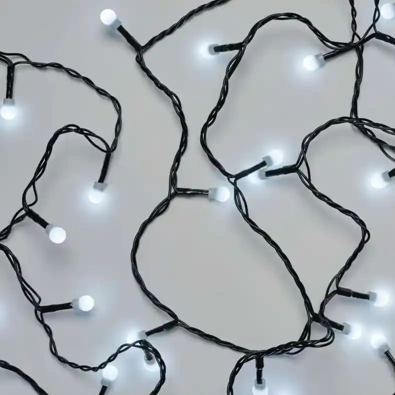 Doar azi Ghirlandă LED de exterior 80 LED/8 funcții, 13 m, alb rece, IP44