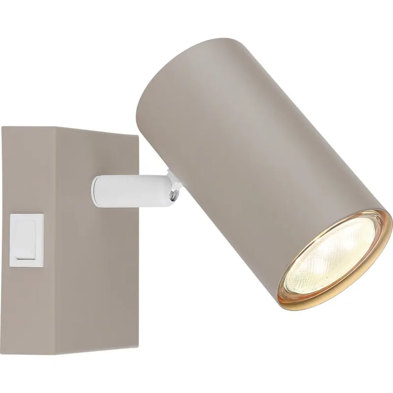 Globo - Aplică de perete cu spot 1xGU10/25W/230V bej Reducere