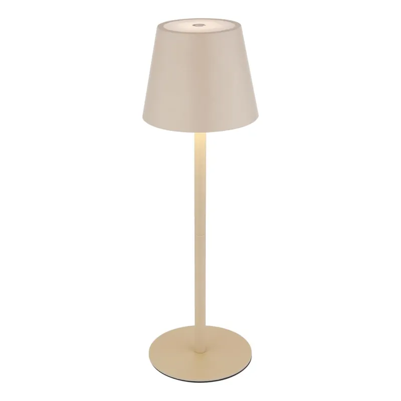 Vezi acum Globo - Lampă de masă LED reîncărcabilă, dimabilă cu control tactil, pentru exterior, 3-în-1, LED/3W/5V, 3000/4000/5000K, IP54, 1800 mAh